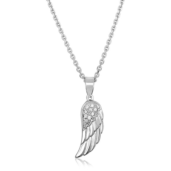 Richard Cannon Jewelry Jewelry - Sterling Silver with Textured Angel Wing Pendant